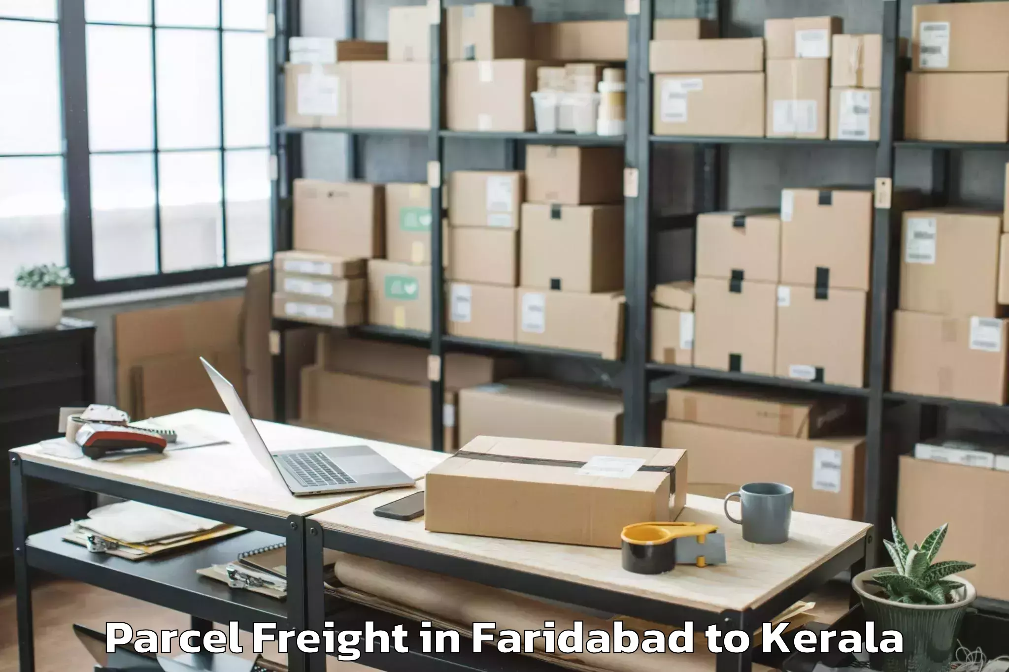 Book Faridabad to Kannur Airport Cnn New Parcel Freight